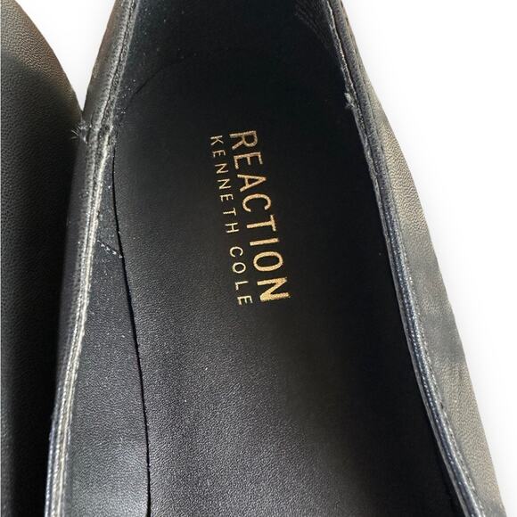 NWOT Kenneth Cole reaction matte black slip on ballet flats lily bow size 8 med - Picture 4 of 6